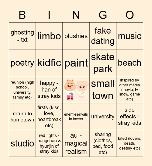 SEUNGSUNG Bingo Card