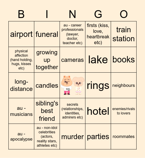 SEUNGSUNG Bingo Card