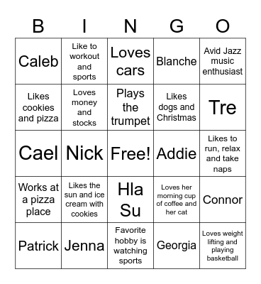 Advance Int'l Business Bingo Card