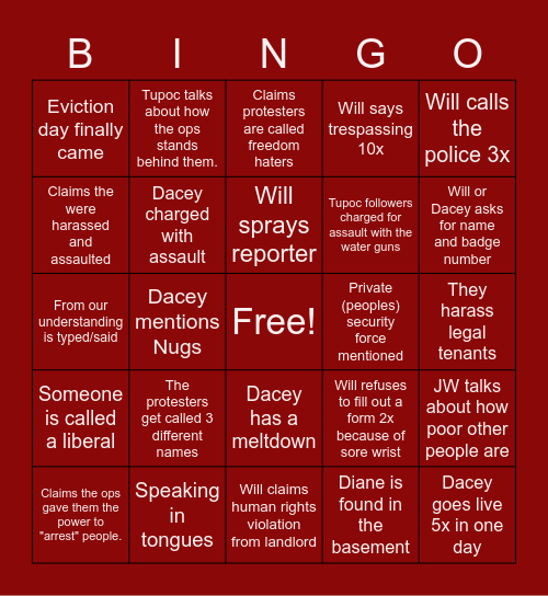 #tupocisajoke Bingo Card