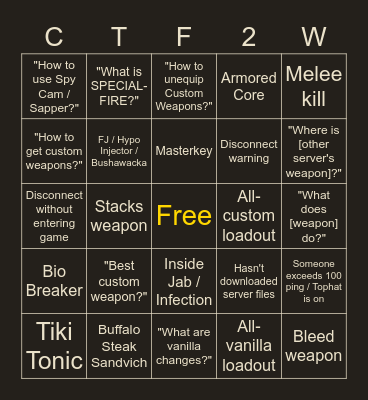 Daily Bingo Card