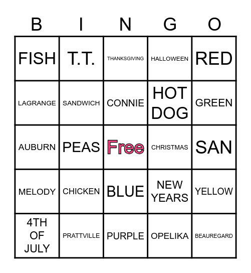 MATCH & Y-FABS Bingo Card