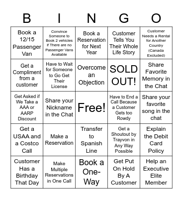 Enterprise BINGO! Bingo Card