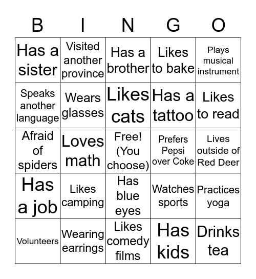 Middle Years 2015 Bingo Card