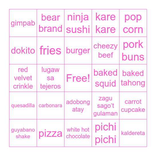 Happy birthday, Nesthyne! Bingo Card
