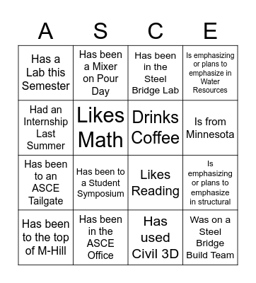 Find Someone Who... Bingo Card