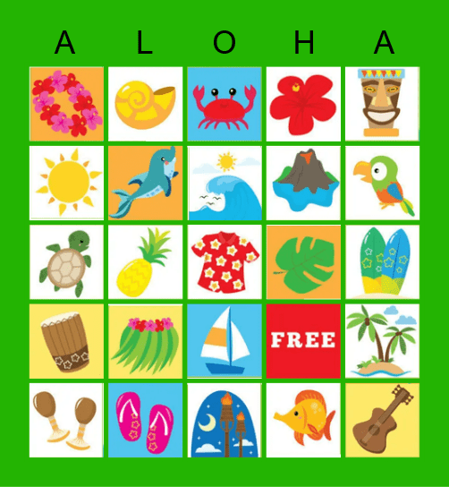 ALOHA Bingo Card