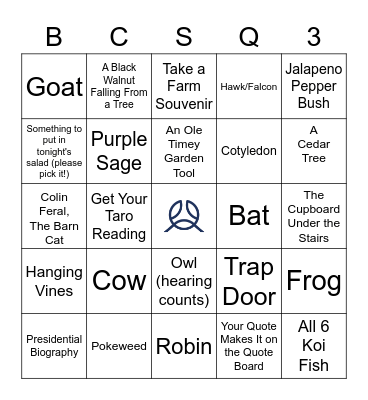 BCS Q3 Retreat Bingo Card