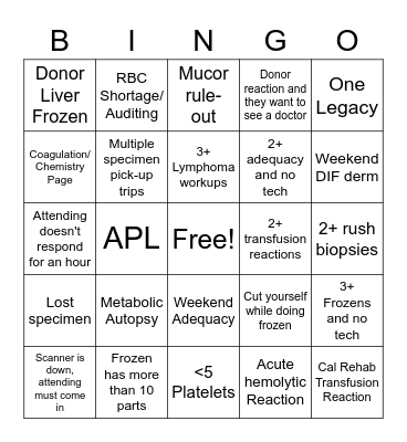 CALL BINGO Card