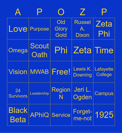 Bingo with the Bros Bingo Card