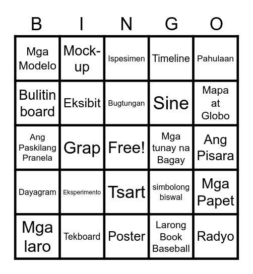 BINGO KA DZAI !! Bingo Card