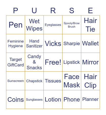 What's In The Bride's Bingo Card