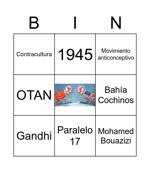 Guerra Fría Bingo Card