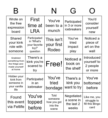 Introverts Unite Bingo Card