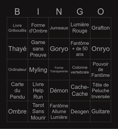 Ultimate Phasmo Bingo Le Mou Bingo Card