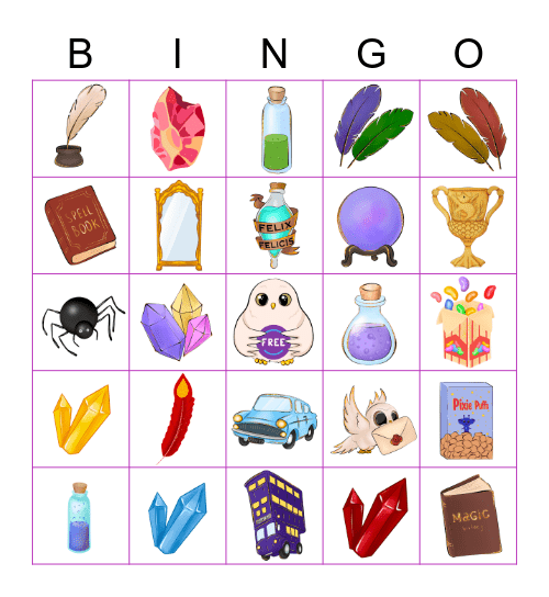 Hedwig's Haven Bingo Card