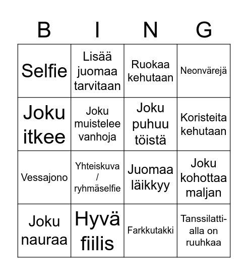 Bilebingo Card