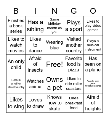 Ice Breaker BINGO: ELA Edition Bingo Card