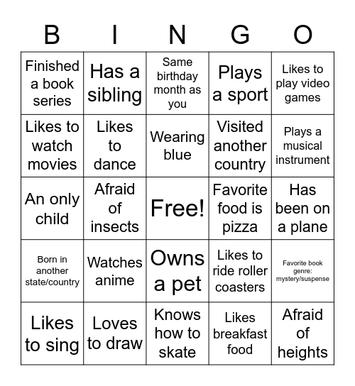 Ice Breaker BINGO: ELA Edition Bingo Card