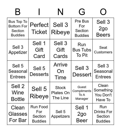 Biersch Bingo Card