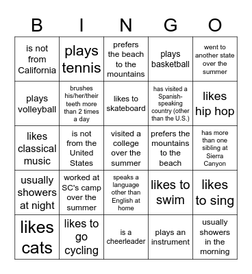 Encuentra a alguien... Bingo Card