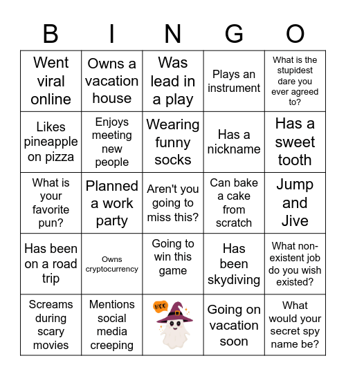 Farewell Om Bingo Card