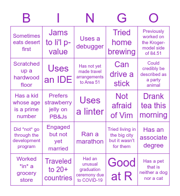 September Media DSR AHM Bingo Card