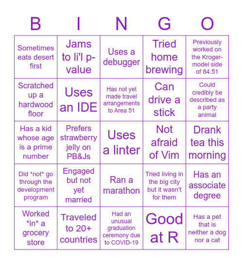 September Media DSR AHM Bingo Card