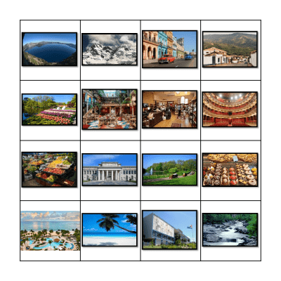 Los Lugares Bingo Card