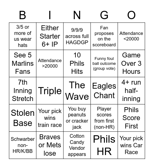 HAGDGPhils Bingo Card