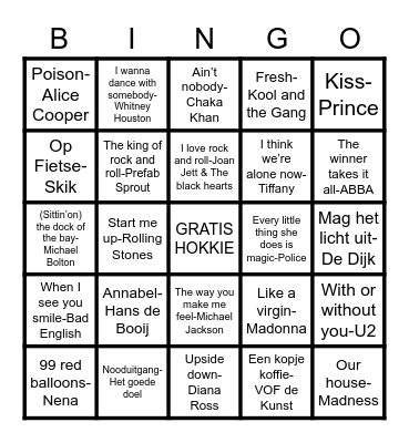 OSC MUZIEK BINGO Card