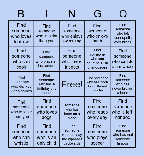 Back to School Bingo! Wong Edition Bingo Card