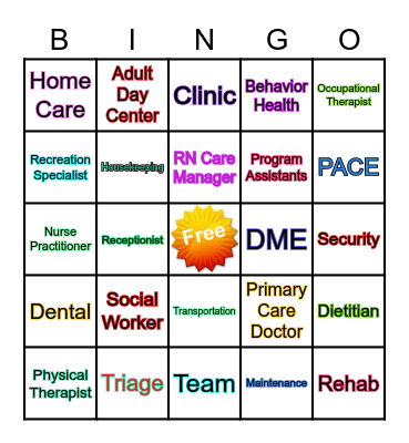 PACE Bingo Card