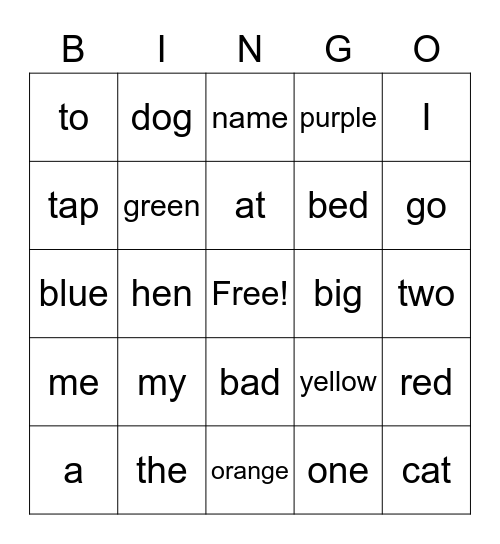 3rd ELA 8/29 Bingo Card
