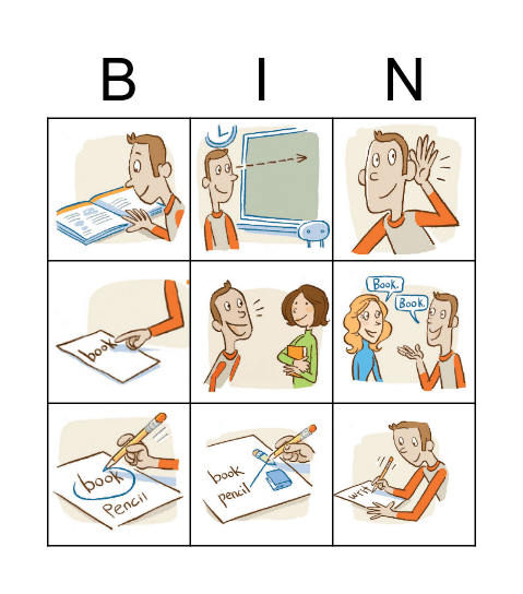 Classroom Directions Bingo Card