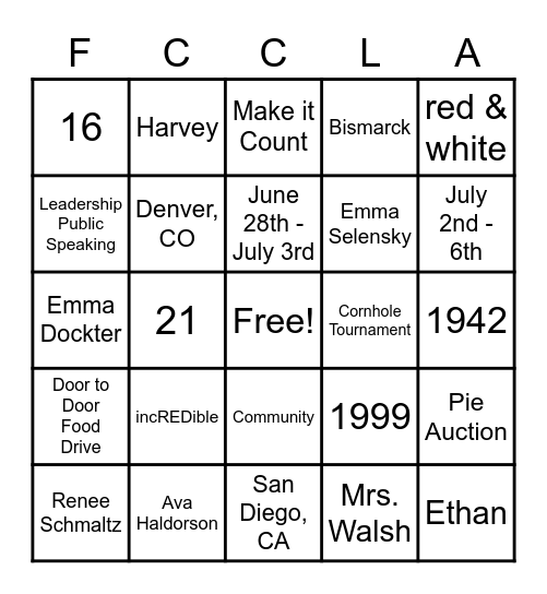 Bingo Card