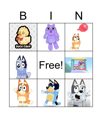 Bingo's Bingo! Bingo Card