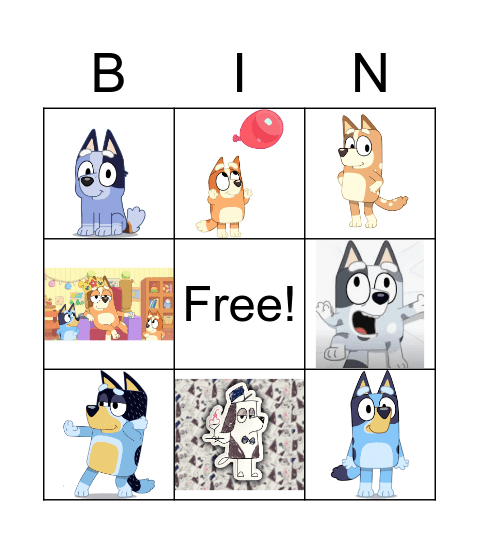 Bingo's Bingo! Bingo Card
