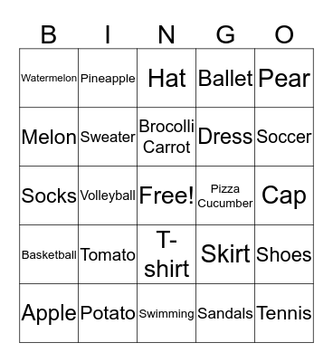 Bingo Card