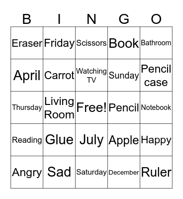 Bingo Card