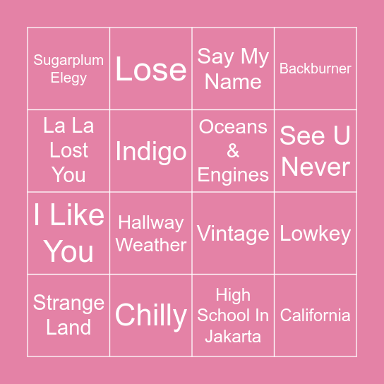 NEWJEANSHANNl Bingo Card