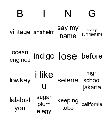 orjoyi Bingo Card
