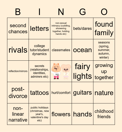 SEUNGSUNG Bingo Card