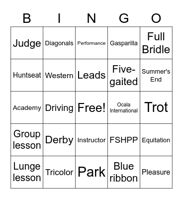FSHPP Bingo Card