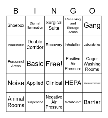 Chapter 2 Bingo Card