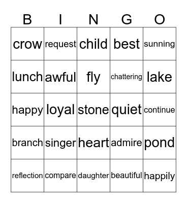 Who is the most loyal of all? Bingo Card