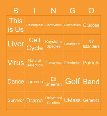 Welcome to the 2022 School Year Bingo Card