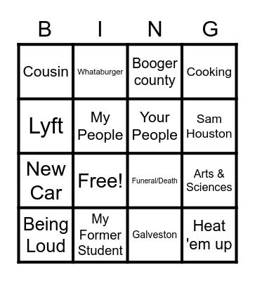 Welcome Back Nick Bingo! Bingo Card