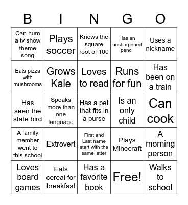 Icebreaker BINGO Card