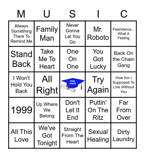 CLASS OF '83 Bingo Card